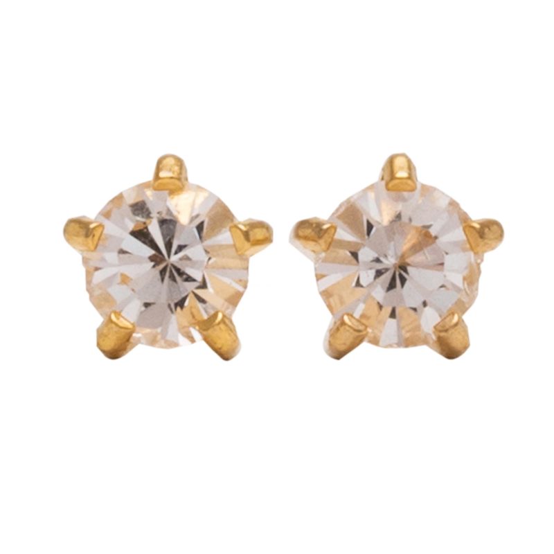 Gold plated ear studs by studex