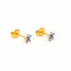 STUDEX - Gold Plated Daisy Lt Sapphire Sep Sapphire Sensitive Earrings For Kids - Image 2
