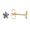 STUDEX - Gold Plated Daisy Lt Sapphire Sep Sapphire Sensitive Earrings For Kids - Image 3