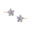 STUDEX - Gold Plated Daisy Lt Sapphire Sep Sapphire Sensitive Earrings For Kids - Image 4